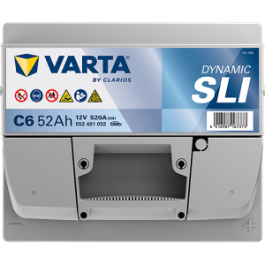 Акумулатор  VARTA Dynamic SLI  C6   52Ah,520A,R+