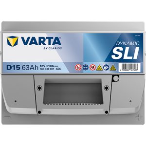 Акумулатор  VARTA Dynamic SLI D15,63Ah,610A,R+