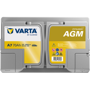 Акумулатор VARTA Dynamic AGM A7,70Ah,760A,R+