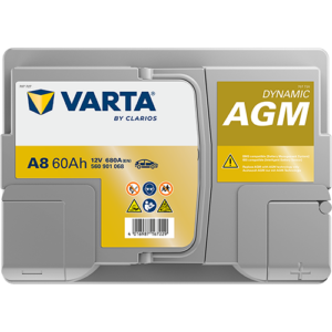 Акумулатор VARTA Dynamic AGM A8,60Ah,680A,R+
