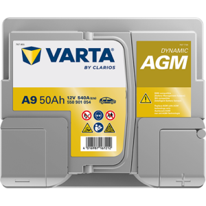 Акумулатор  VARTA Dynamic AGM  A9,50Ah,540A,R+