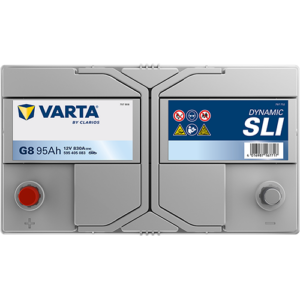 Акумулатор VARTA Dynamic SLI G8,95Ah,830A,L+