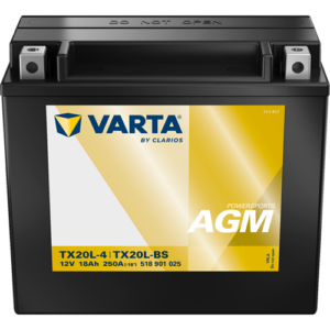 Акумулатор VARTA Powersports  TX20L-4/TX20L-BS,18 Ah,250 A,R+